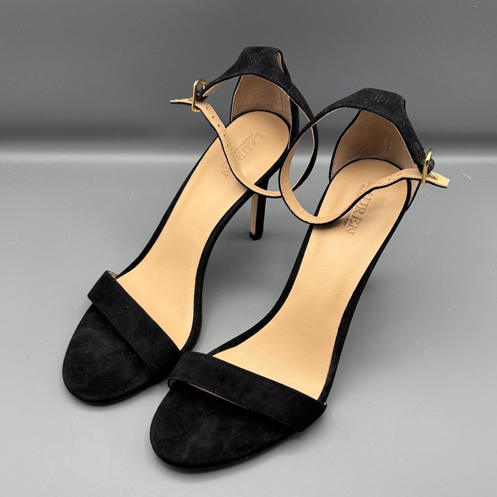 Lauren Ralph Lauren Women's Allie Ankle-Strap Mid-Heel Dress Sandals